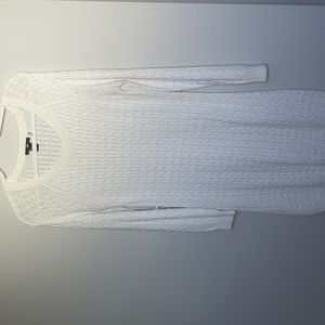 Off-white sweater dress